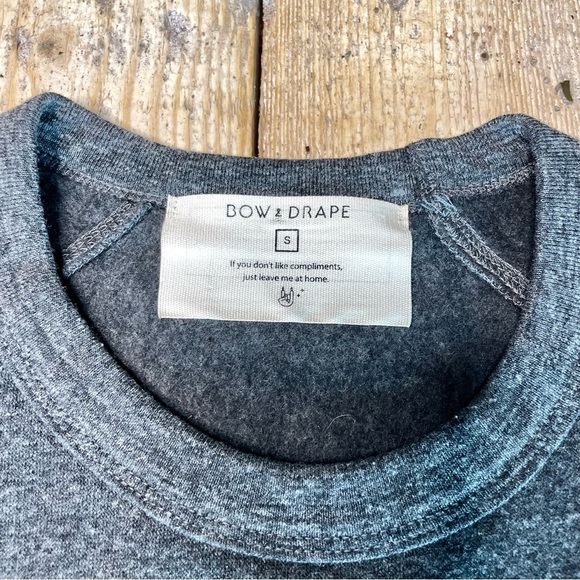 Bow & Drape Clueless Sweatshirt S Gray Sequin Rollin’ With the Homies 90s - Picture 3 of 6